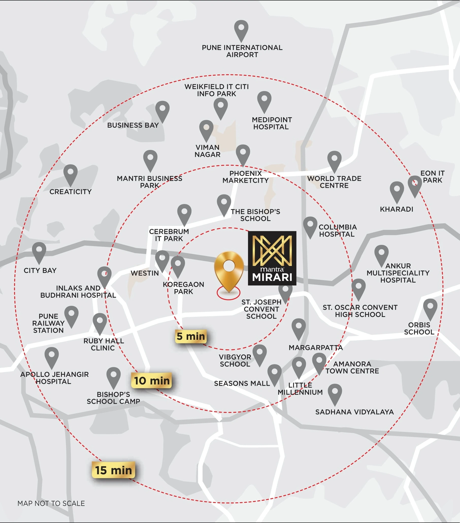 Mantra Mirari Location Map